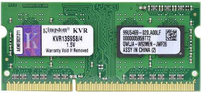 Модуль памяти SO-DIMM DDR-III 4096 Mb DDR1333 Kingston KVR13S9S8/4G