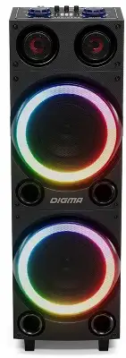 Минисистема Digma MS-14 черный 600Вт FM USB BT micro SD