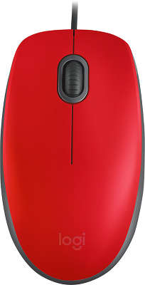 Мышь Logitech Mouse M110 SILENT Red USB (910-005489)