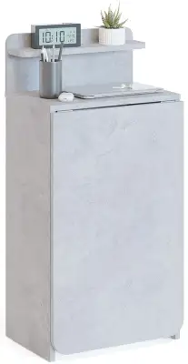 Стол для компьютера Сокол СП-19 складн. столешница ЛДСП бетон каркас хром (00-00015992)