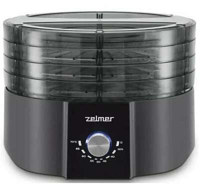 Сушилка для овощей и фруктов ZFD1004 BLACK ZELMER