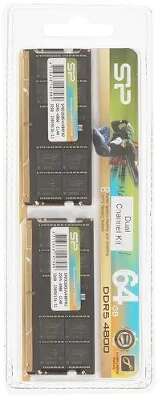 Набор памяти DDR5 SODIMM 2x32Gb DDR4800 Silicon Power (SP064GBSVU480F22)