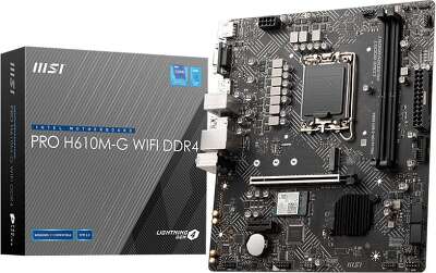 Материнская плата mATX LGA1700 MSI PRO H610M-G WIFI DDR4