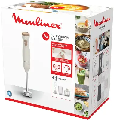 Блендер погружной Moulinex DD523AF0 600Вт кремовый/бежевый