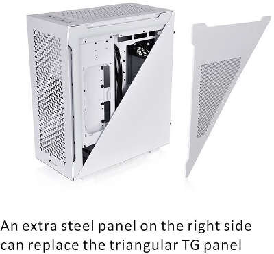 Корпус Thermaltake Divider 500 TG Air Snow, белый, ATX, Без БП (CA-1T4-00M6WN-02 )