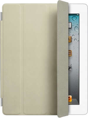 Кожаный чехол Apple Smart Cover для iPad 2/3/4, Cream [MD305]