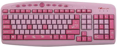 Клавиатура SVEN Multimedia 637,  розовая