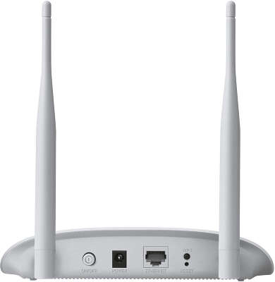 Точка доступа TP-LINK TL-WA801N, LAN: 1x100 Мбит/с, 802.11b/g/n, 2.4 ГГц, до 300 Мбит/с