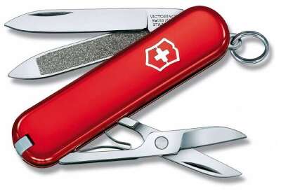 Нож перочинный Victorinox Classic (0.6203) 58мм 7функц. красный карт.коробка