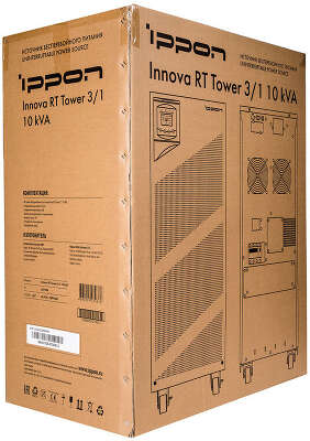 ИБП Ippon Innova RT 10K Tower 3/1, 10000VA, 9000W, клеммная колодка, черный