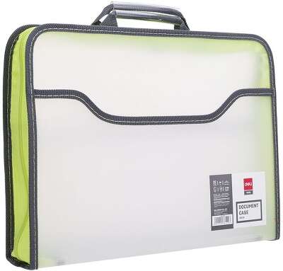 Папка-портфель Deli E38129 1 отдел. A4 полипропилен 0.65мм ассорти