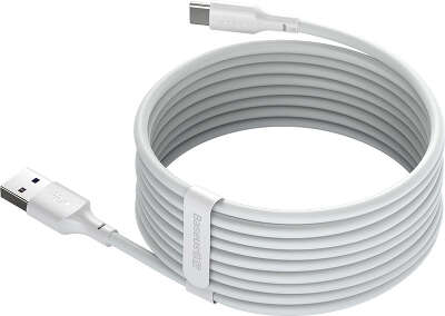 Набор кабелей (2 шт.) Baseus Simple Wisdom USB to USB-C, 1.5 м, White [TZCATZJ-02]