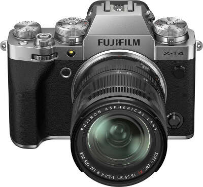 Цифровая фотокамера Fujifilm X-T4 Silver kit (18-55 мм f/2.8-4 R LM OIS)