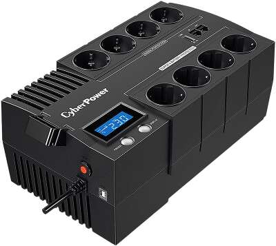Источник бесперебойного питания (ИБП) CyberPower BR700E, Line-Interactive, 700VA/420W, 8 (4+4) Schuko розеток, USB. / CBR-BR700EA / UPS CyberPower BR700E, Line-Interactive, 700VA/420W, 8 (4+4) Schuko sockets, USB.