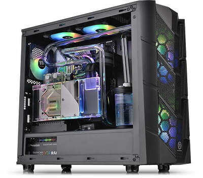 Корпус Thermaltake Commander C36 TG ARGB, черный, ATX, Без БП (CA-1N7-00M1WN-00)