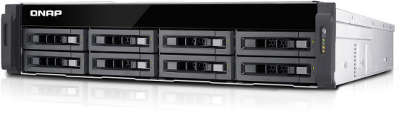 Сетевое хранилище QNAP TS-EC880U-RP 8 отсеков для HDD, ECC-память, стоечное исполнение, 2 БП. Intel Xeon E3-12