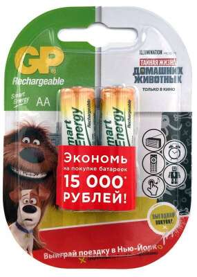Аккумулятор GP Smart Energy 100AAHCSV AA NiMH 1000mAh (2шт)