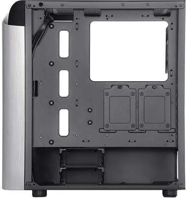 Корпус SilverStone SETA A1, черный/серебристый, ATX, Без БП (SST-SEA1SB-G)