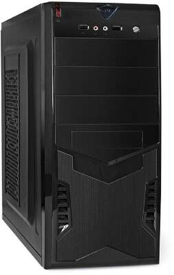 Exegate EX261447RUS Корпус Miditower CP-601 Black, ATX, <без БП>, 2*USB, Audio