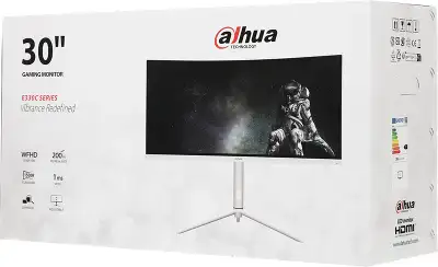 Монитор Dahua 30" DHI-LM30-E330CW белый VA LED 21:9 HDMI матовая HAS Piv 3000:1 250cd 178гр/178гр 2560x1080 200Hz DP FHD 6.5кг