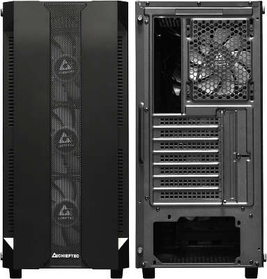Корпус Chieftec Hunter, черный, ATX, Без БП (GS-01B-OP)