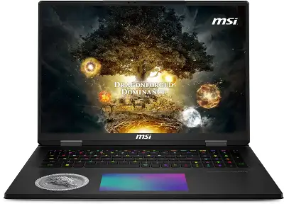 Ноутбук MSI Titan Dragon Edition 18 HX AI A2XWJG-205RU Core Ultra 9 285HX 64Gb SSD4Tb NVIDIA GeForce RTX 5090 для ноутбуков 24Gb 18" IPS UHD+ (3840x2400) Windows 11 Home black WiFi BT Cam (9S7-1824A5-205)
