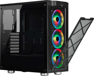 Корпус Corsair iCUE 465X RGB, черный, ATX, Без БП (CC-9011188-WW)