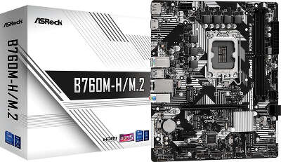 Материнская плата mATX LGA1700 ASRock B760M-H/M.2