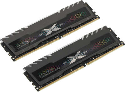 Набор памяти DDR4 DIMM 2x16Gb DDR3600 Silicon Power XPower Turbine RGB (SP032GXLZU360BDB)
