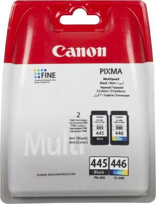 Картридж струйный Canon PG-445/CL-446 8283B004/008 многоцветный/черный набор для Canon MG2440/MG2540