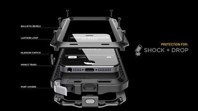 Чехол для iPhone 5/5S LunaTik TakTik Strike, White/Black [TT5L-002]