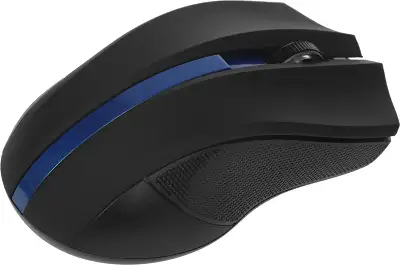 Мышь Оклик 615MW черный/синий оптическая 1200dpi беспров. USB для ноутбука 3but (412862)
