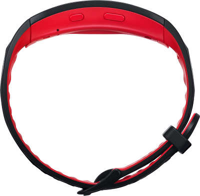 Фитнес-браслет Samsung Gear Fit 2 Pro SM-R365, чёрно-красный, длинный ремешок