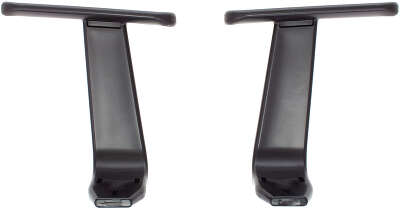 Подлокотники Бюрократ 356 ARM/356NEW черный для офис.кресла комплект 2шт пластик Т-образный