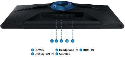 Монитор 32" SAMSUNG S32DG300EI Odyssey G3 G30D FHD Black (VA, 1920x1080, HDMI+DP, 1 ms, 178°/178°, 250 cd/m, 3000:1, 180Hz, Pivot)