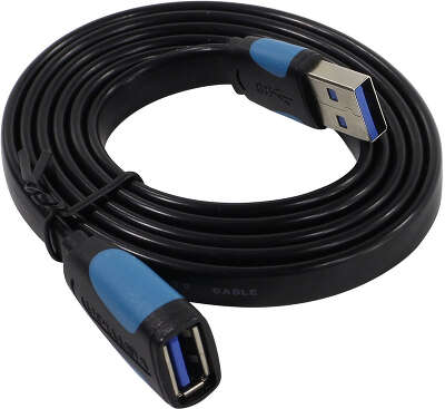 Кабель-удлинитель Vention USB 3.0 AM/AF - 1м плоский
