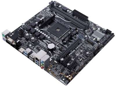 Материнская плата Asus PRIME A320M-K Soc-AM4 AMD A320 2xDDR4 mATX AC`97 8ch(7.1) GbLAN RAID+VGA+HDMI