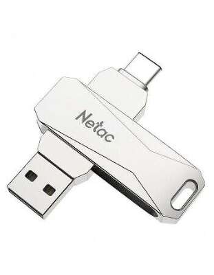 Модуль памяти USB3.0+Type-C Netac U782C 512 Гб серебристый [NT03U782C-512G-30PN]