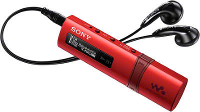 Цифровой аудиоплеер Sony NWZ-B183F 4 Гб, красный