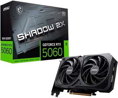 Видеокарта PCIE16 RTX5060 8GB RTX 5060 8G SHADOW 2X OC MSI