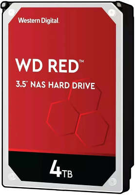 Жесткий диск SATA3 4Tb [WD40EFAX] Western Digital Red, 5400rpm, 256Mb