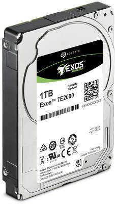 Жесткий диск/ UNSEALED HDD Seagate SAS 1Tb 2.5'' Exos 7E2000 7200 128Mb (Inspur DC19+, clean pulled) 1 year warranty (replacement ST1000NM001A, ST900MM0006, ST900MM0168) UNSEALED