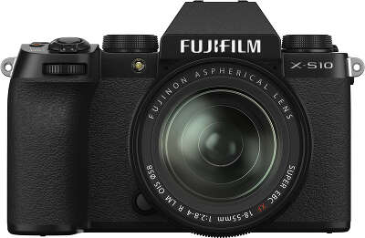 Цифровая фотокамера Fujifilm X-S10 Black kit (XF 18-55 f/2.8-4 R LM OIS)