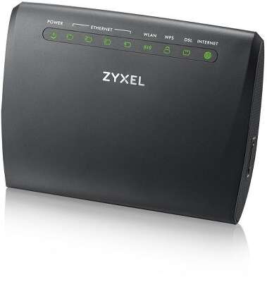 Модем xDSL Zyxel AMG1302-T11C-EU01V1F Wi-Fi ADSL2+ Annex A/I/J/L/M VPN Firewall +Router внешний черный