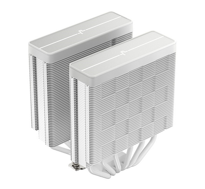 Кулер для процессора DEEPCOOL AG620 WH ARGB V2 LGA20XX/1700/1200/115X/AM5/AM4 (9шт/кор, TDP 260W, PWM, ARGB DUAL Fan 120mm, 6 тепл. трубок, белый) RET (R-AG620-WHAMMN-GJD)