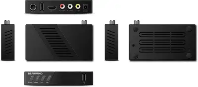 Цифровая ТВ-приставка Starwind CT-140 черный