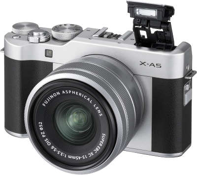 Цифровая фотокамера Fujifilm X-A5 Silver kit (XC15-45 мм f/3.5-5.6 OIS)