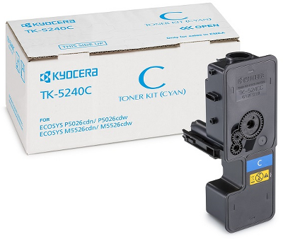 Kyocera Тонер-картридж TK-5240C для P5026cdn/P5026cdw/M5526cdn/M5526cdw голубой (3000 стр.)