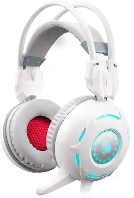Наушники с микрофоном A4Tech Bloody G300 белый/серый 1.8м мониторные оголовье (G300 WHITE+GREY)