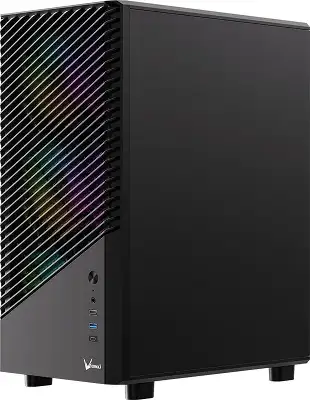 Корпус Formula Mana Geometry черный без БП ATX 4x120mm 1xUSB3.0 audio bott PSU